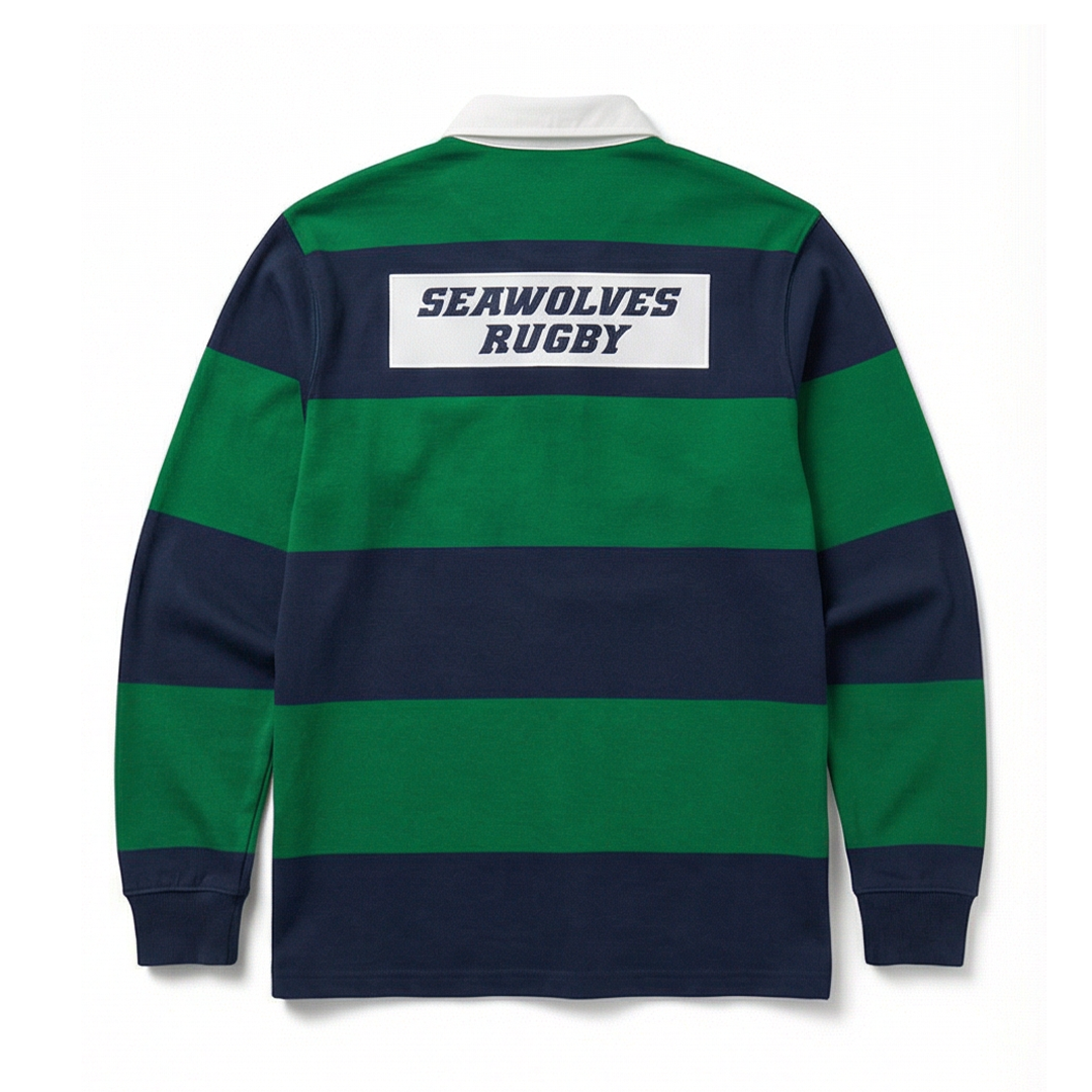 PRE-ORDER: Beastmode x Seawolves Striped Rugby Polo