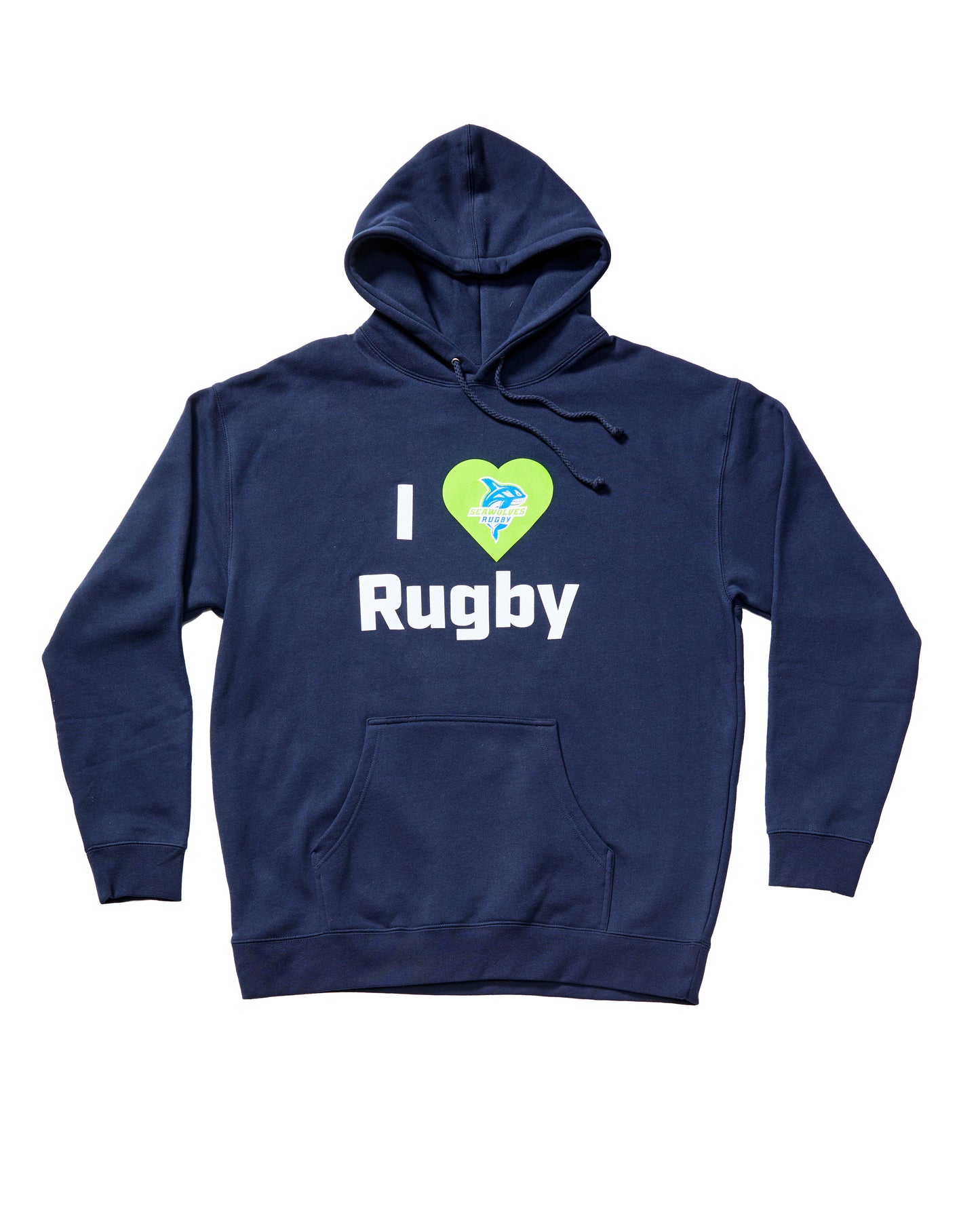 Seawolves I Love Rugby Hoodie