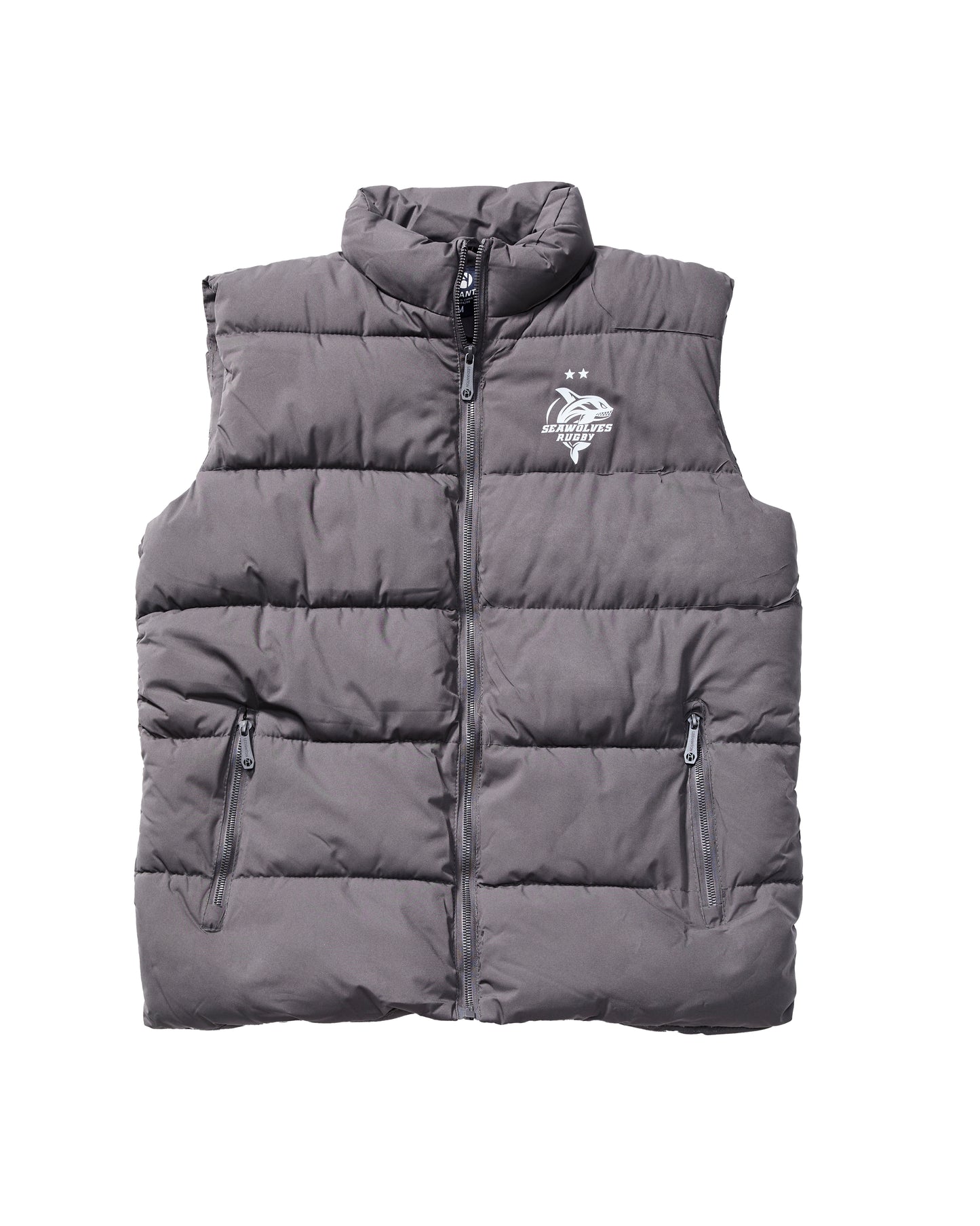 Seawolves Grey Winter Puffer Vest