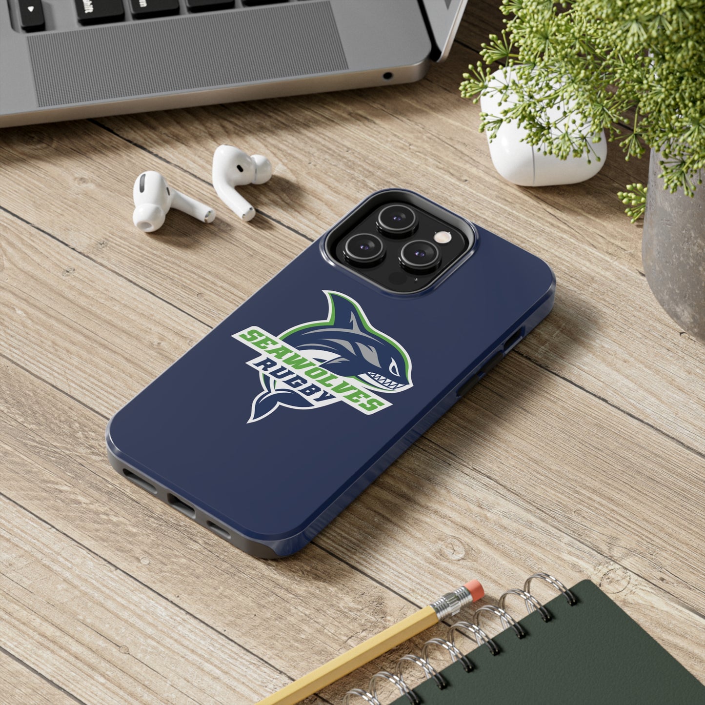 ONLINE ONLY: Seawolves Navy Tough Phone Case