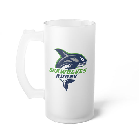 Seawolves Frosted Glass Beer Mug