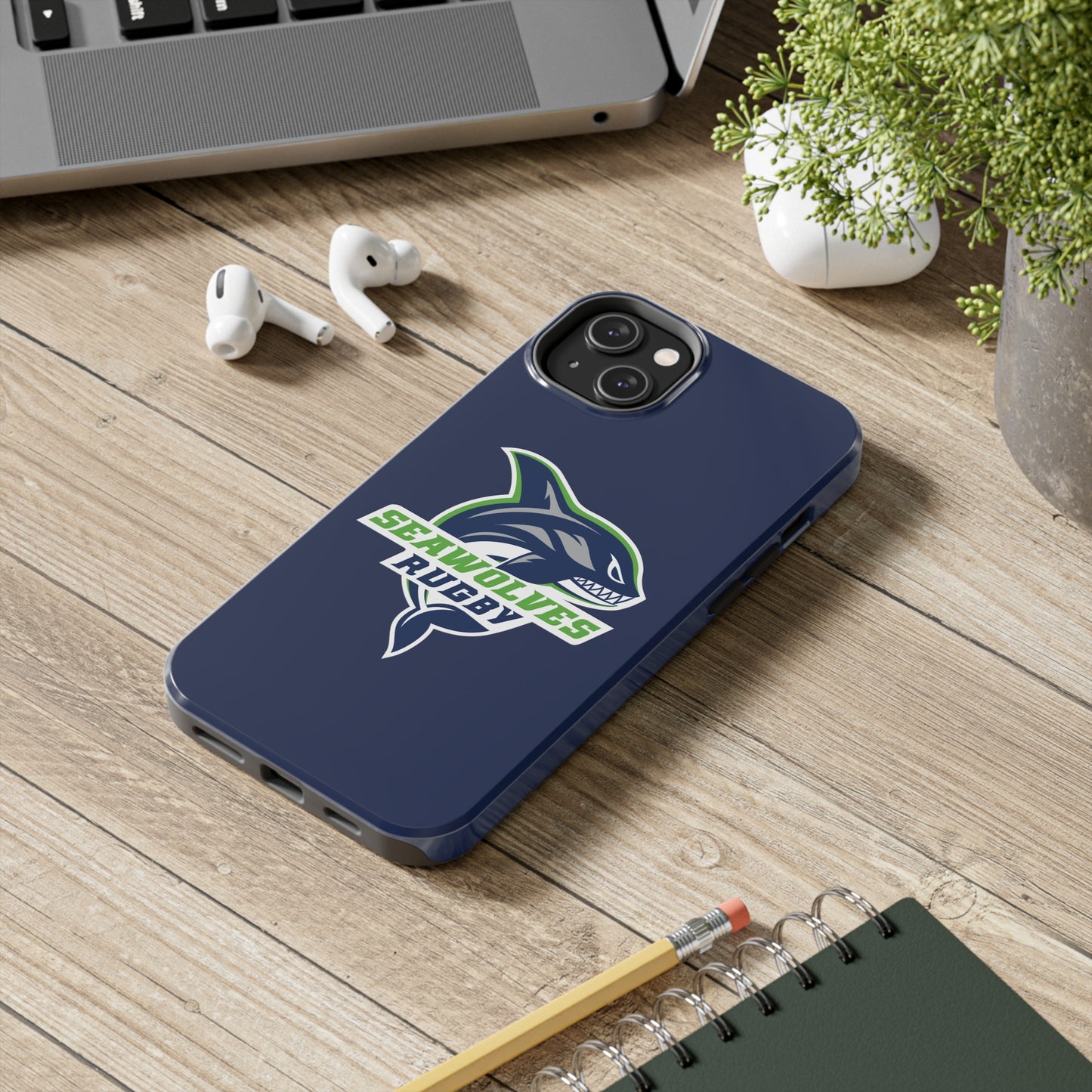 ONLINE ONLY: Seawolves Navy Tough Phone Case