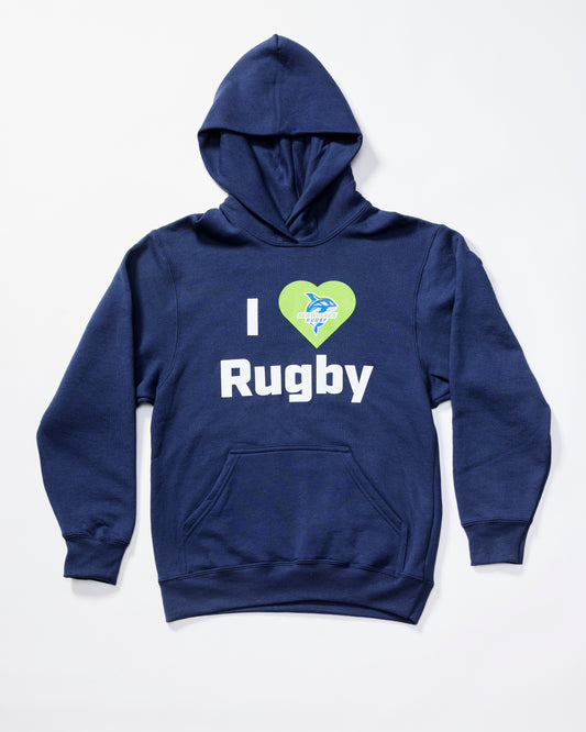 Seawolves I Love Rugby Youth Hoodie