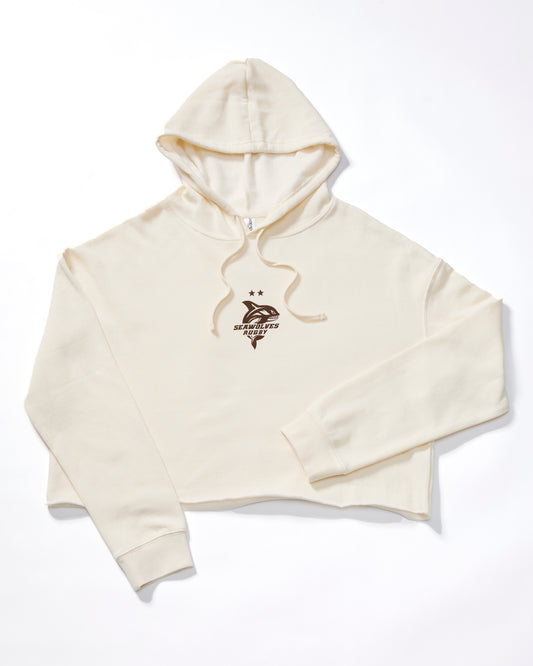 Seawolves Women's Cropped Cream Hoodie (Limited Quantity)