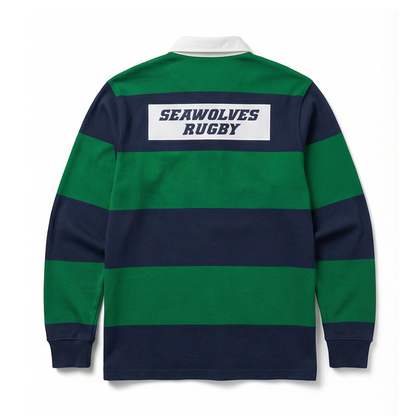 Beastmode x Seawolves Striped Rugby Polo – SEATTLE SEAWOLVES RUGBY Beastmode x Seawolves Striped Rugby Polo – SEATTLE SEAWOLVES RUGBY