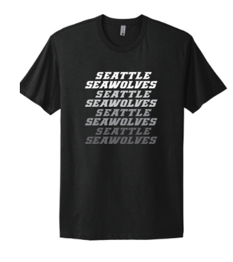 Seattle Seawolves Repeating Wordmark T-Shirt