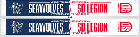 2024 Seawolves Western Conference Semi-Final Commemorative Scarf