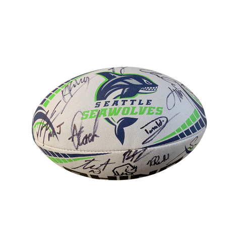 LIMITED 2023 Seawolves Team Signed Rugby Ball