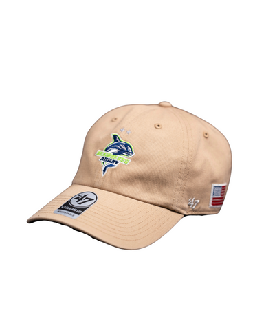 '47 Khaki Seawolves Rugby Hat with American Flag