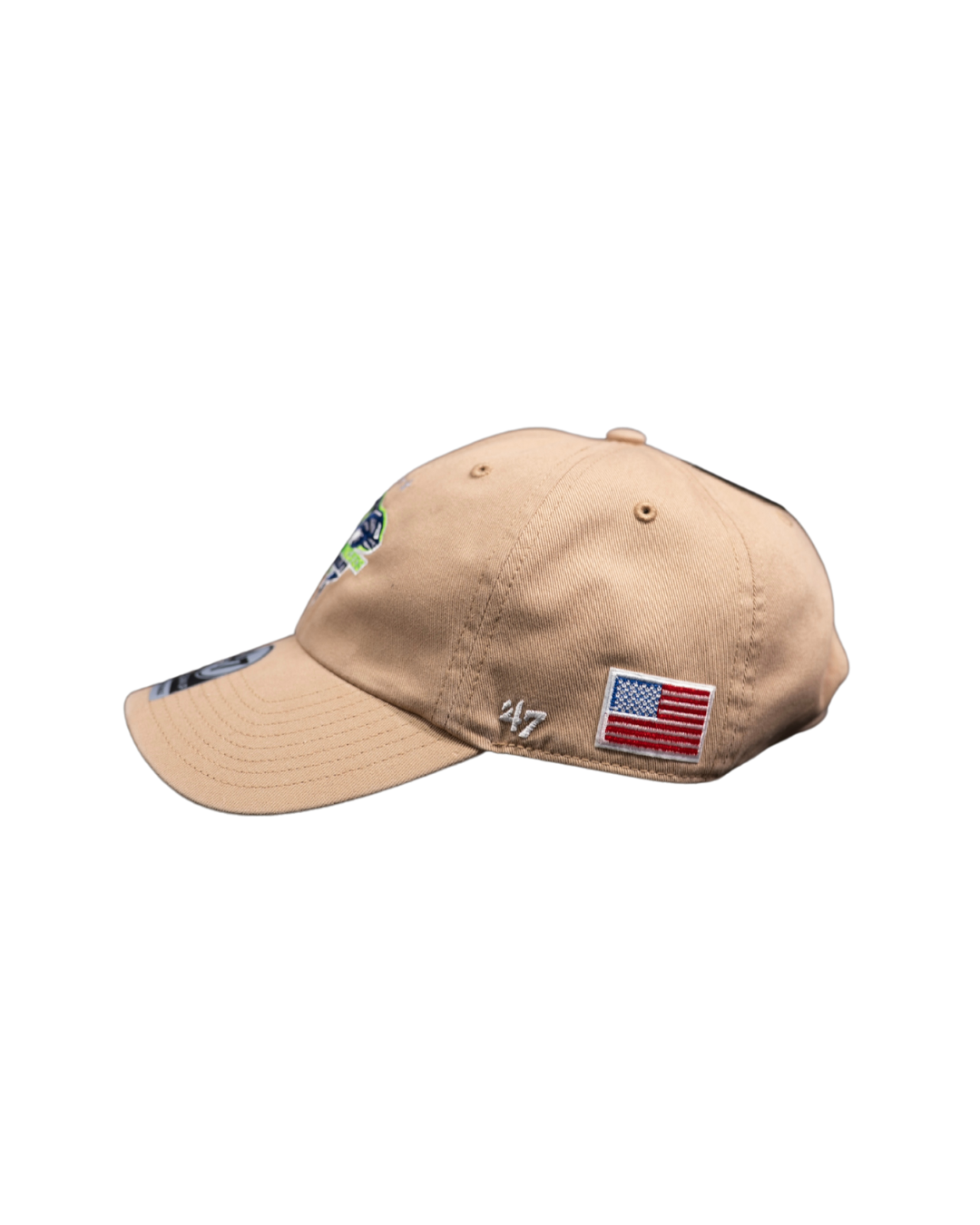 '47 Khaki Seawolves Rugby Hat with American Flag