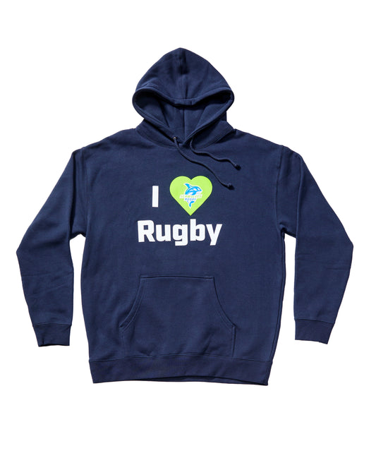 Seawolves I Love Rugby Hoodie