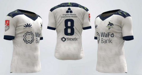 Seattle Seawolves Official 22 Paladin Match Jersey - Away