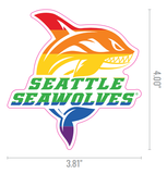 Seattle Seawolves Pride Logo Sticker