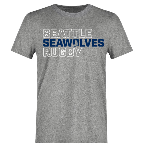 Youth Seattle Seawolves Rugby Gray T-Shirt