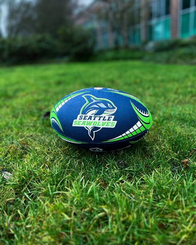 Seawolves Replica Blue Size 5 Rugby Ball