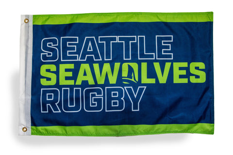 Seattle Seawolves Rugby Striped Flag - 2' x 3'